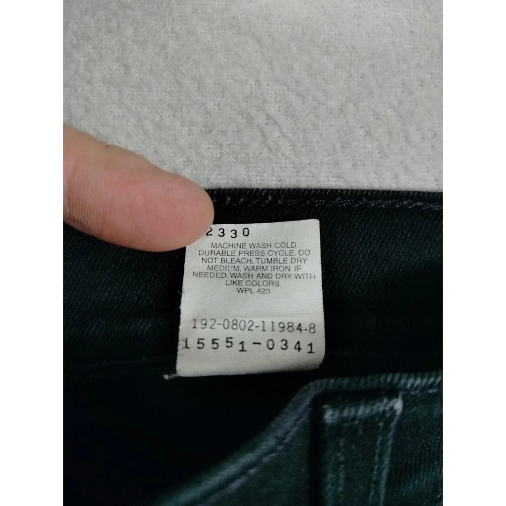 Vintage Levis 550 Relaxed Tapered Jeans Womens‎ 12 Black High Rise Denim Y2K